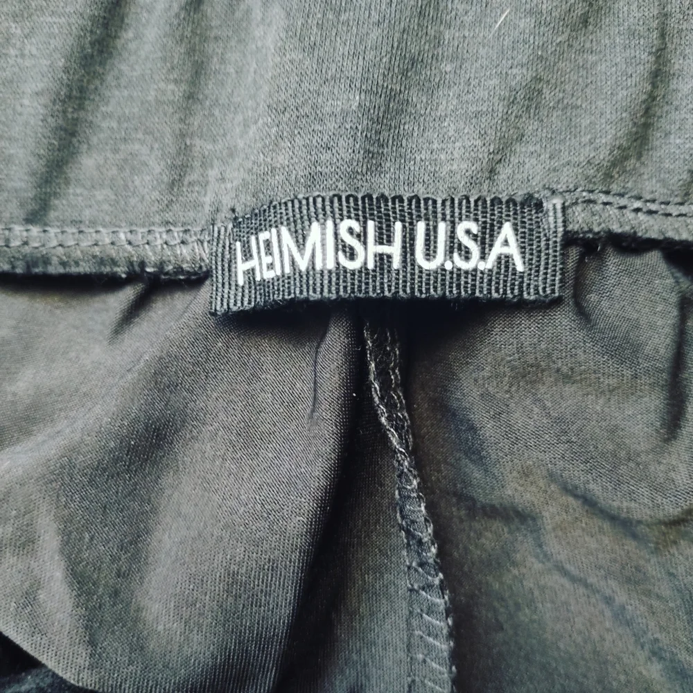 Hemish USA Faux Leather Joggers – Black (Plus Size)